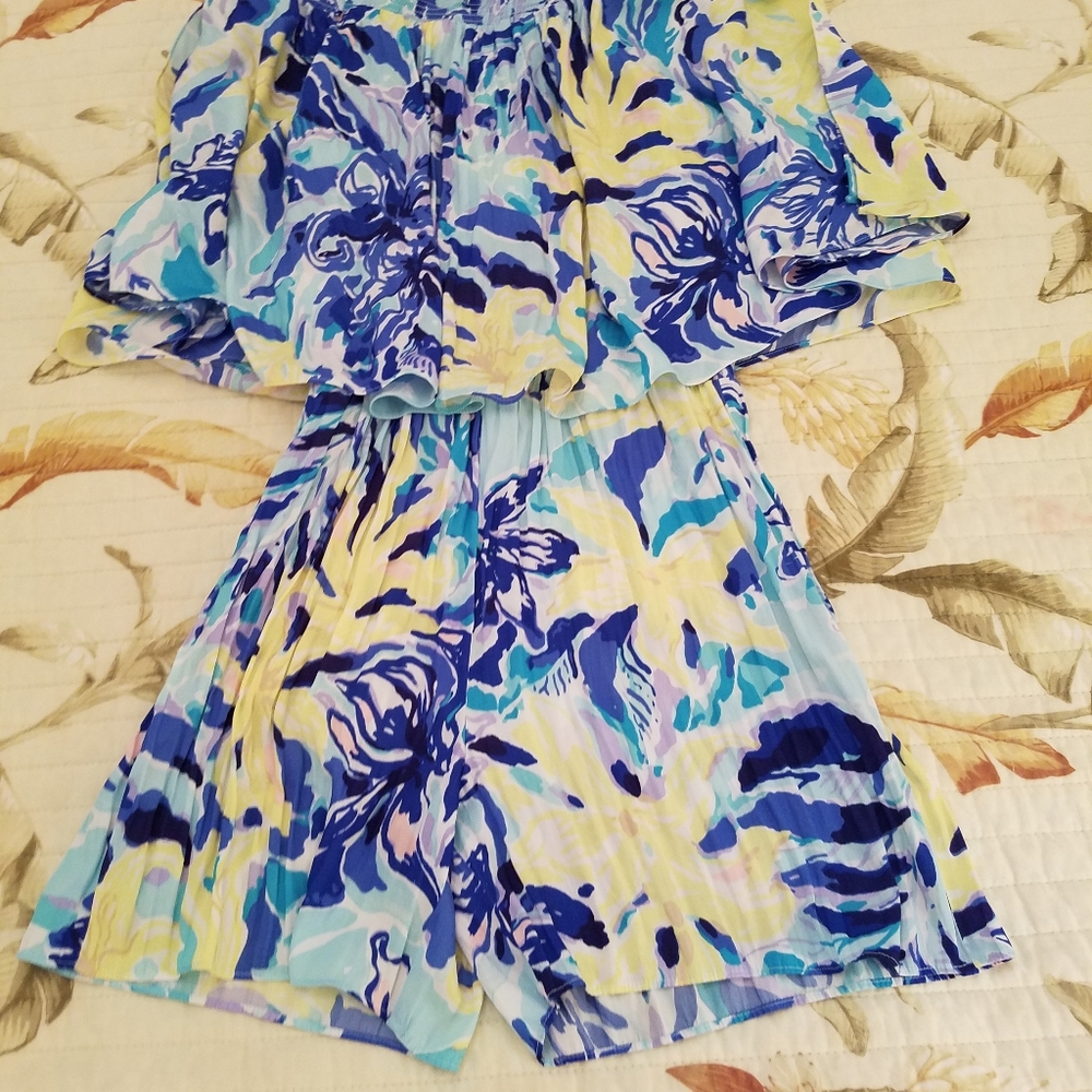 Lilly Pulitzer Arbelle Off The Shoulder Romper